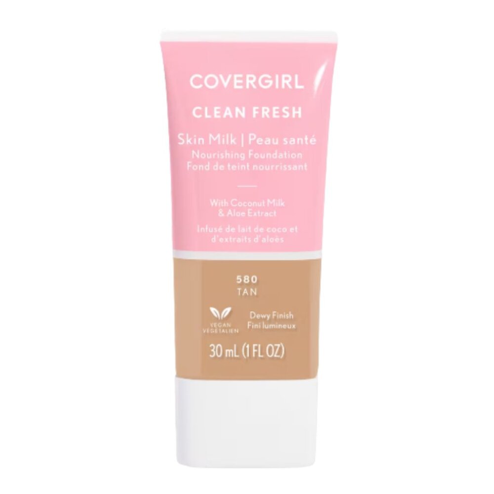 CoverGirl Clean Fresh Skin Milk Foundation 580 Tan Deep 1 oz NEW